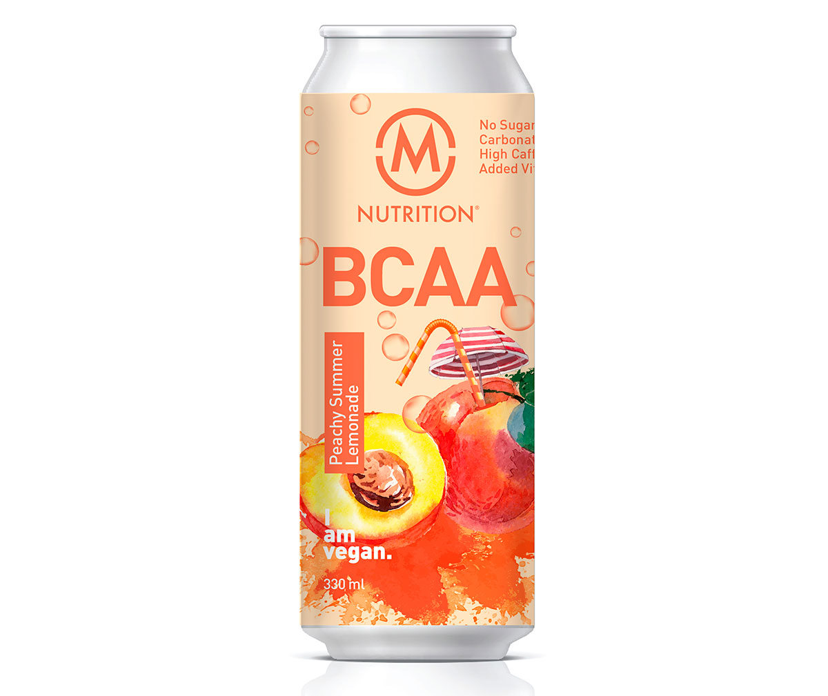 M-Nutrition BCAA, 330ml, Peachy Summer Lemonade