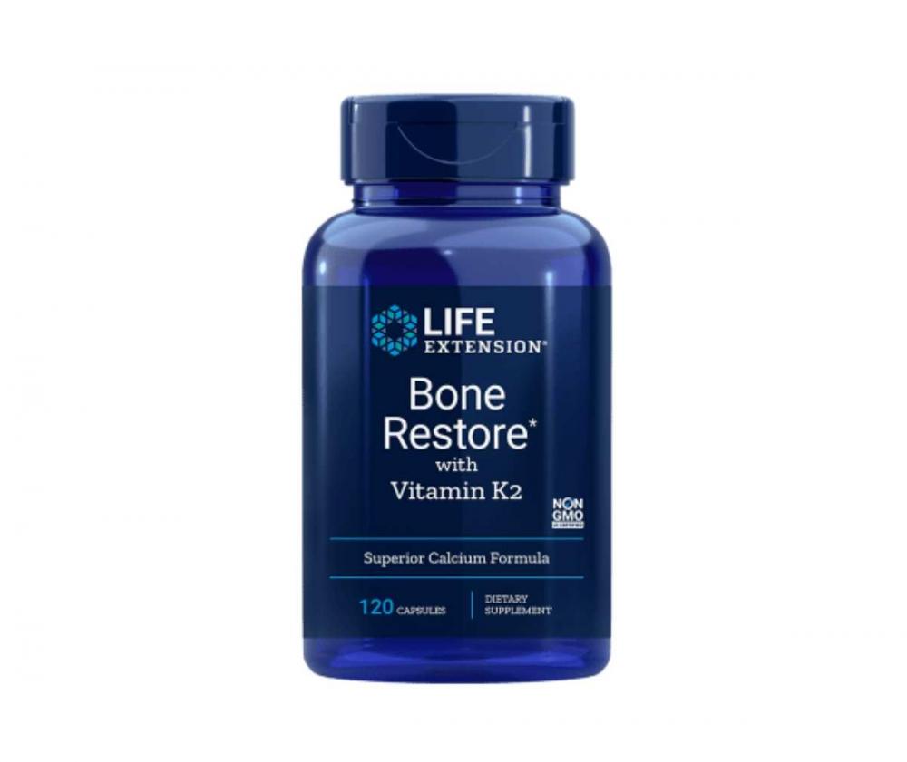 LifeExtension Bone Restore K2, 120 kaps.