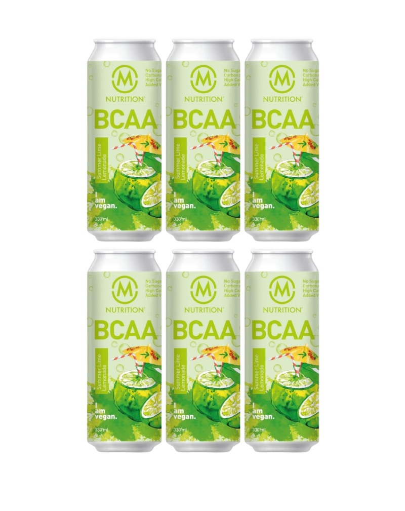 M-Nutrition BCAA-valmisjuoma, Summer Lime Lemonade 6-pack (09/24)