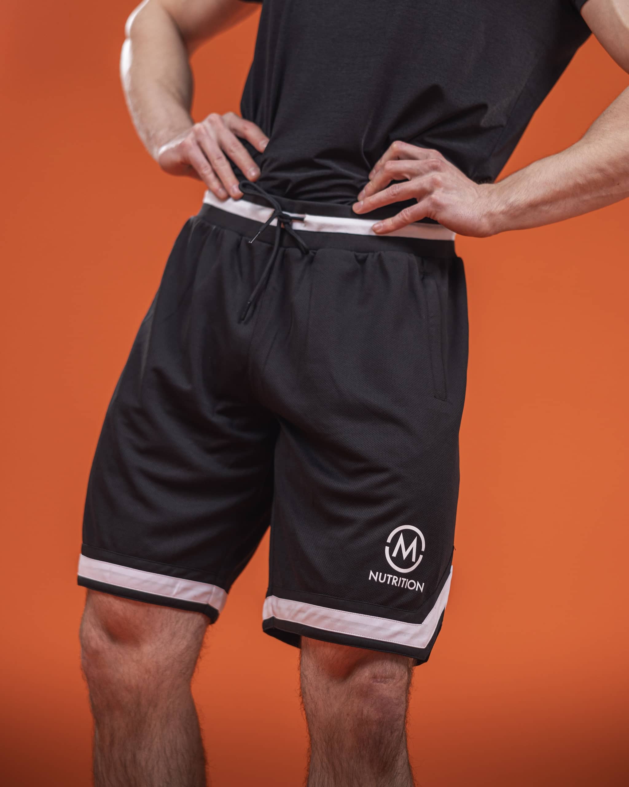 M-Nutrition Mesh Training Shorts, Black