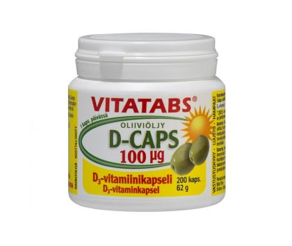 Vitatabs D-Caps, 200 kaps., 100 mcg