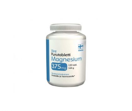 Vire Magnesium Purutabletti 375 mg, 120 tabl.