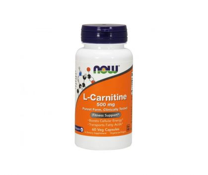 NOW Foods L-Carnitine 500 mg, 60 kaps.