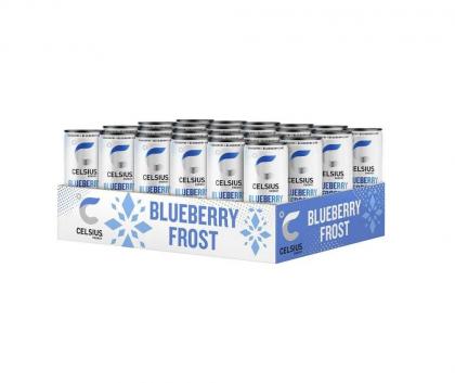Celsius Blueberry Frost, 355 ml, 24 kpl
