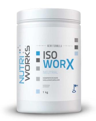 Nutri Works Iso Worx New Formula, 1 kg, Maustamaton