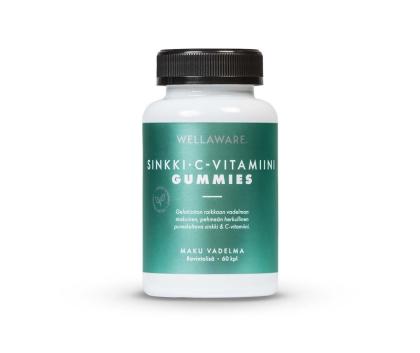 WellAware Sinkki-C-vitamiini Gummies, 60 kpl. (Poistotuote, 02/23)