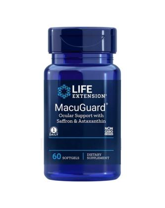 LifeExtension MacuGuard® Ocular Support with Astaxanthin, 60 kaps.