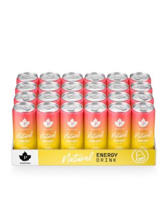 24 kpl Puhdistamo Natural Energy Drink (NED) Rhuby Lemonade, 330 ml
