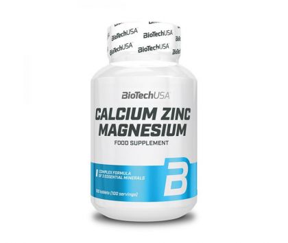 BioTechUSA Calcium Zinc Magnesium, 100 tabl