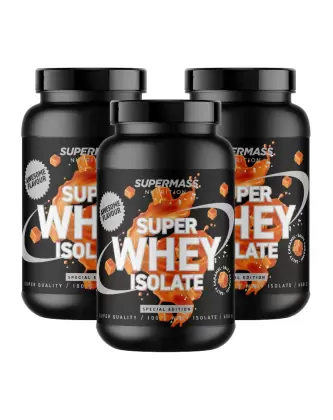 Big Buy: 3 kpl Supermass Nutrition SUPER WHEY ISOLATE (1,95 kg)