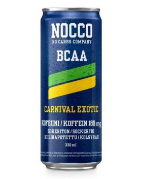 NOCCO BCAA Carnival, 330 ml päiväys 12/22