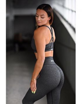 M-NUTRITION Sports Wear Scrunch Butt Tights, Asphalt Grey