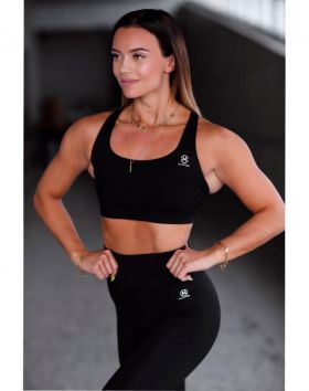 M-NUTRITION Sports Wear High Waist Workout Tights, Definitely Black
