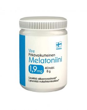 Vire Pitkävaikutteinen Melatoniini 1,9 mg, 40 tabl.