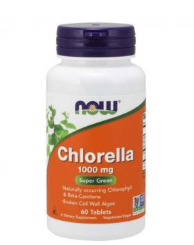 NOW Foods Chlorella 1000 mg, 60 kaps. (05/22)