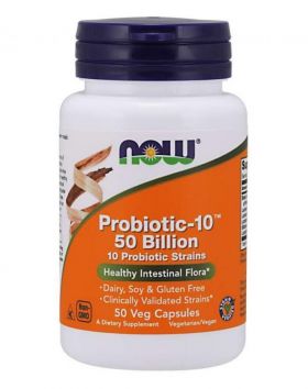NOW Foods Probiotic-10 50 billion, 50 kaps. (05/23)