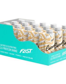 15 kpl FAST Protein Shake, 250 ml, Caramel (05/22)